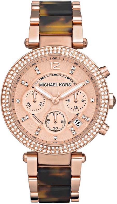 michael kors parker ladies watch mk5538|Women's Michael Kors Tortoise Acetate Parker Chronograph .